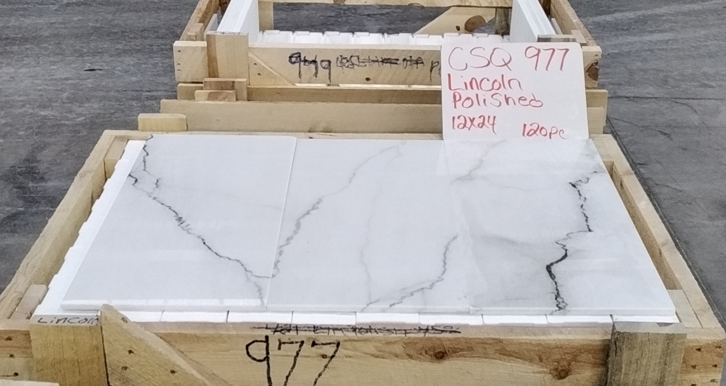 crate 977 Calacatta Lincoln 12x24 Polished